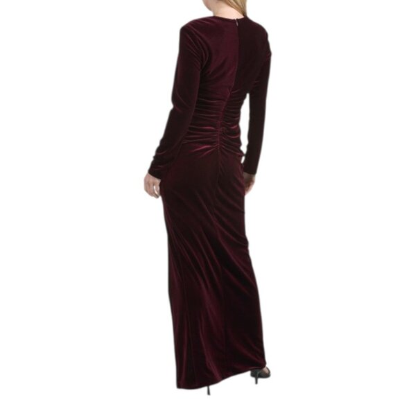 XSCAPE Made In Usa Velvet Square Neck Gown - Picture 2 of 2